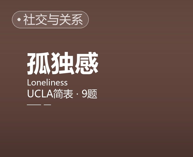 孤独感简表