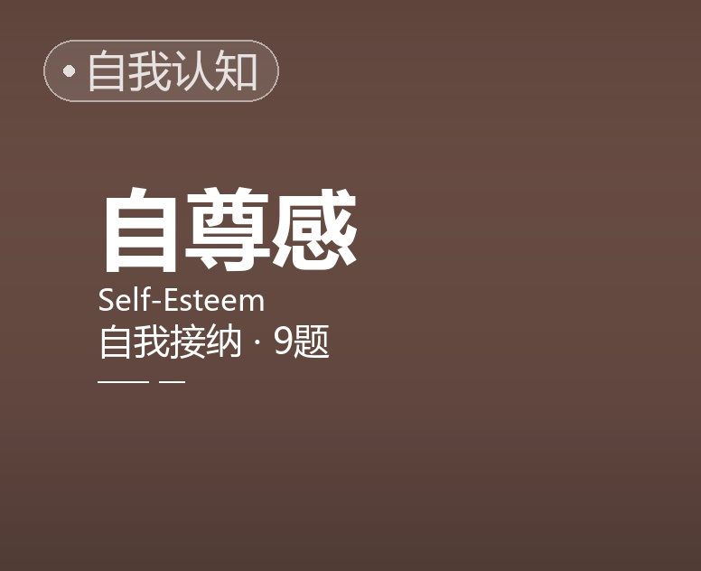 自尊 / 自我接纳简表